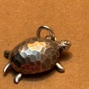 Hammered turtle Tiffany co charm rare